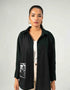 POPLIN PRINTED POCKET OVERSHIRT